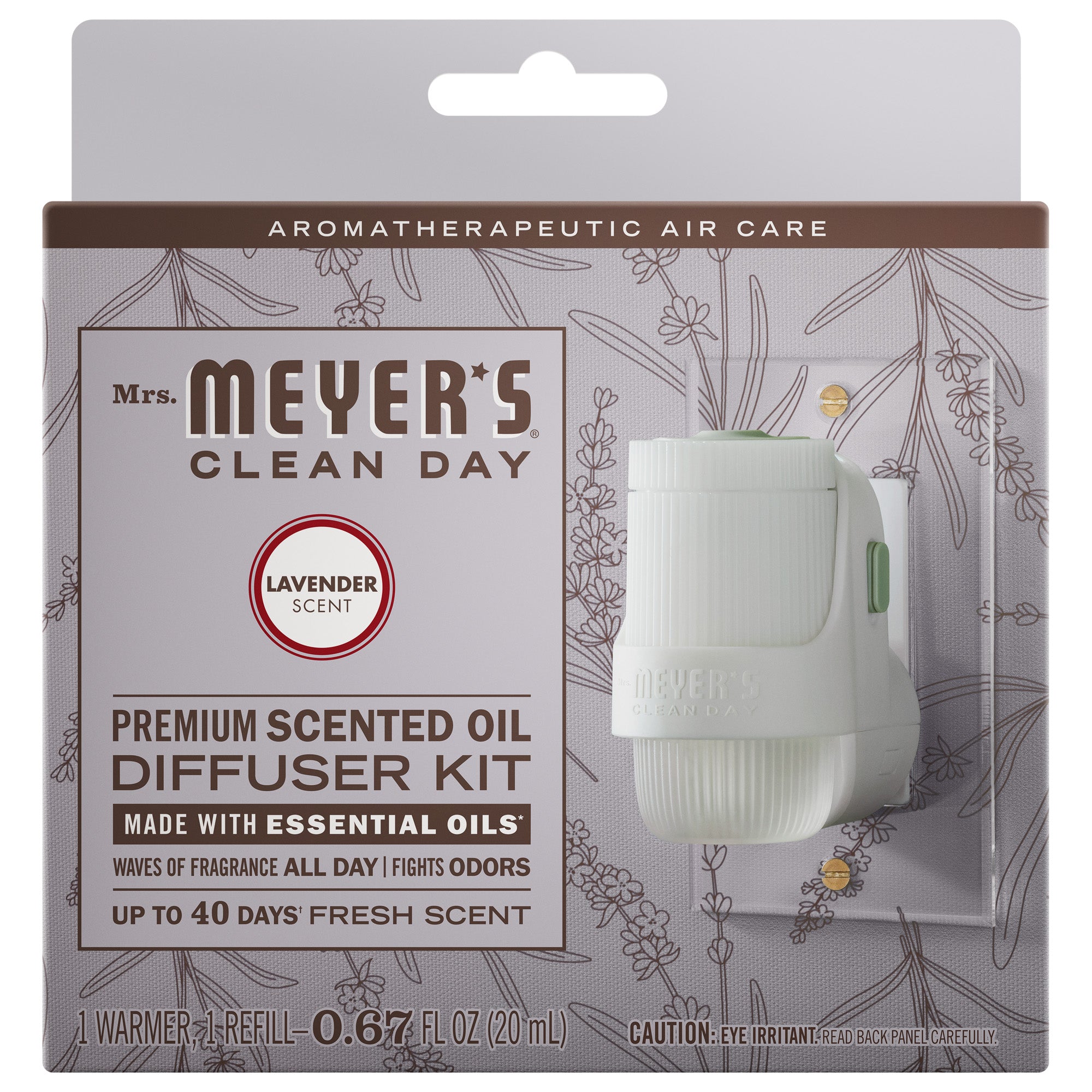 Lavender Plug In Scented Oil Warmer With Refill - Image 2