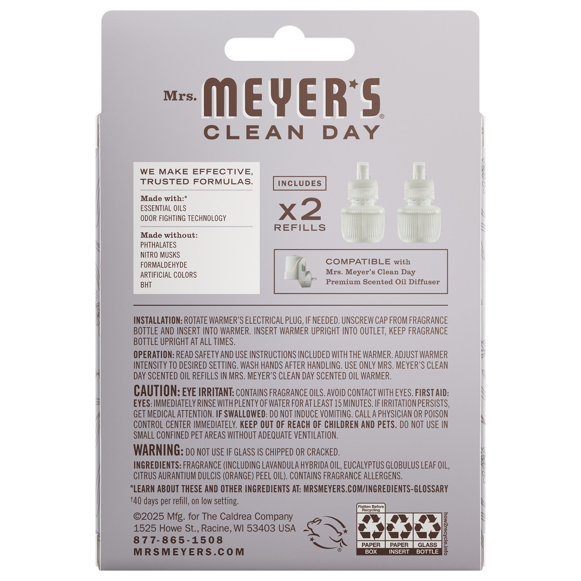 Lavender Plug In Scented Oil Refill. 2-Pack - Image 2