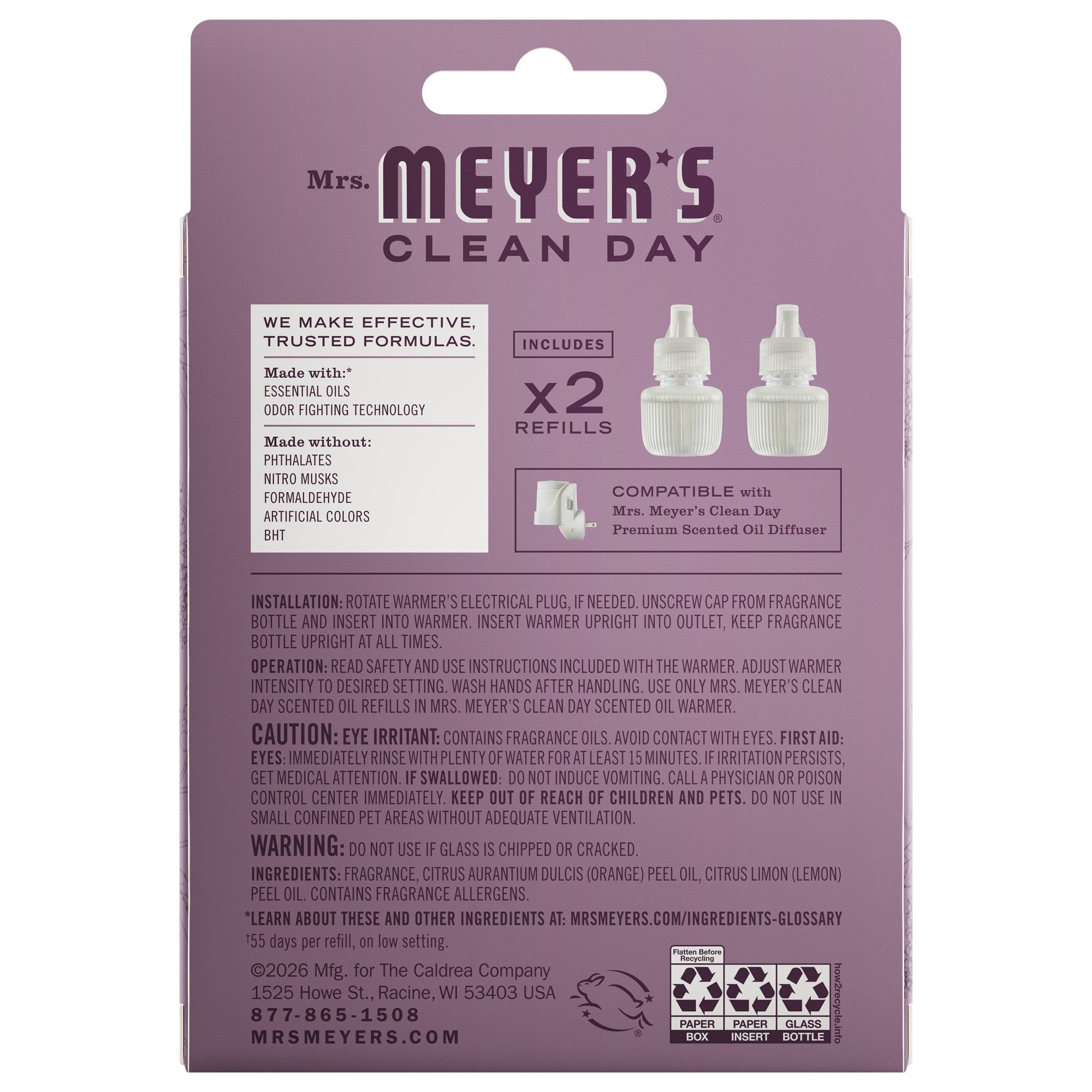 Elderberry Plug In Scented Oil Refill. 2-Pack - Image 2