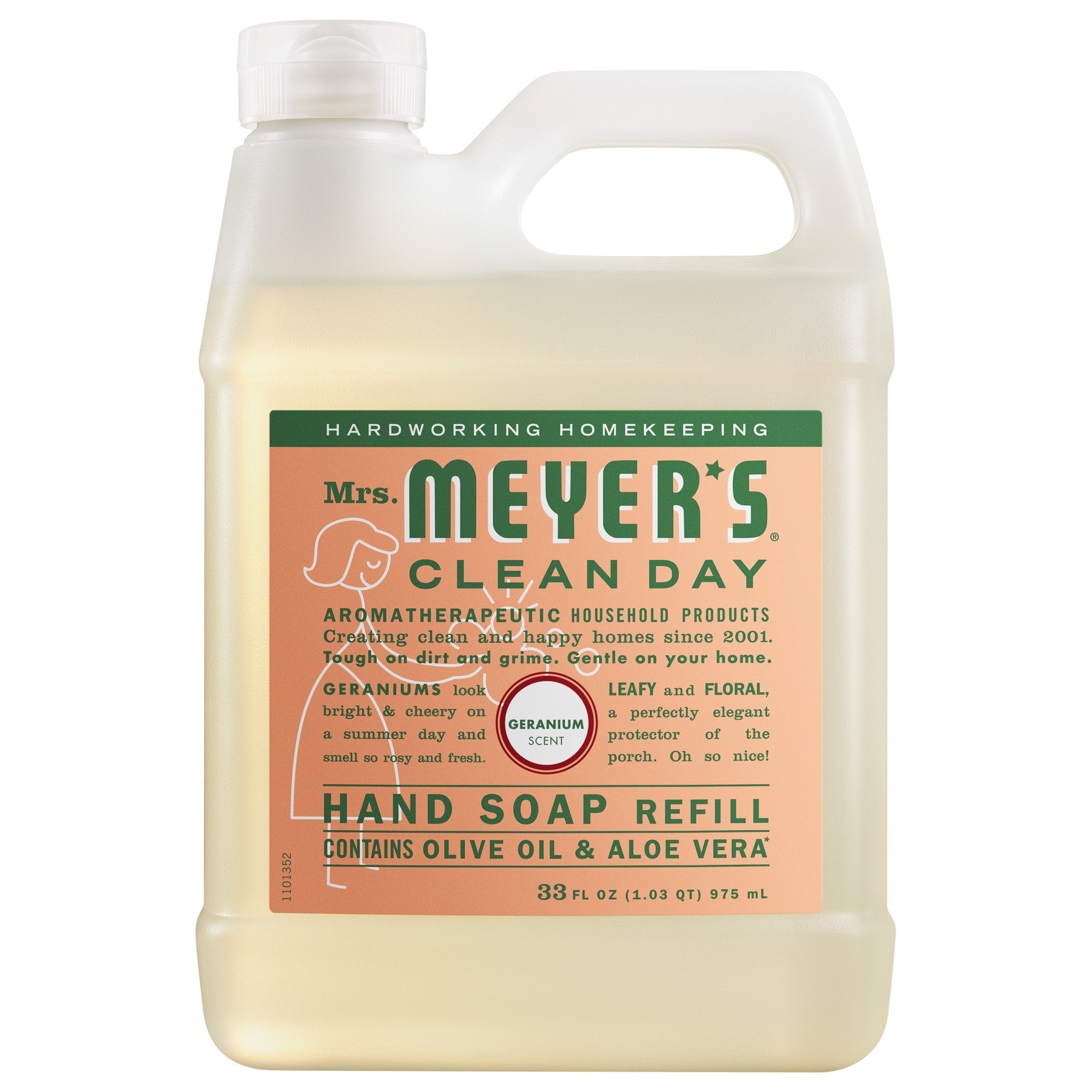 Geranium Liquid Hand Soap & Refill Set - Image 4